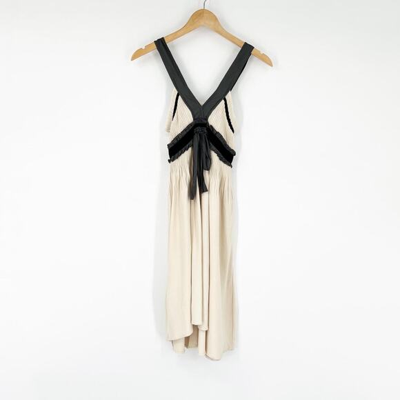 Anthro Coven Special Clothing Cream and Black Twee Fairy Midi Dress XS - Picture 3 of 8